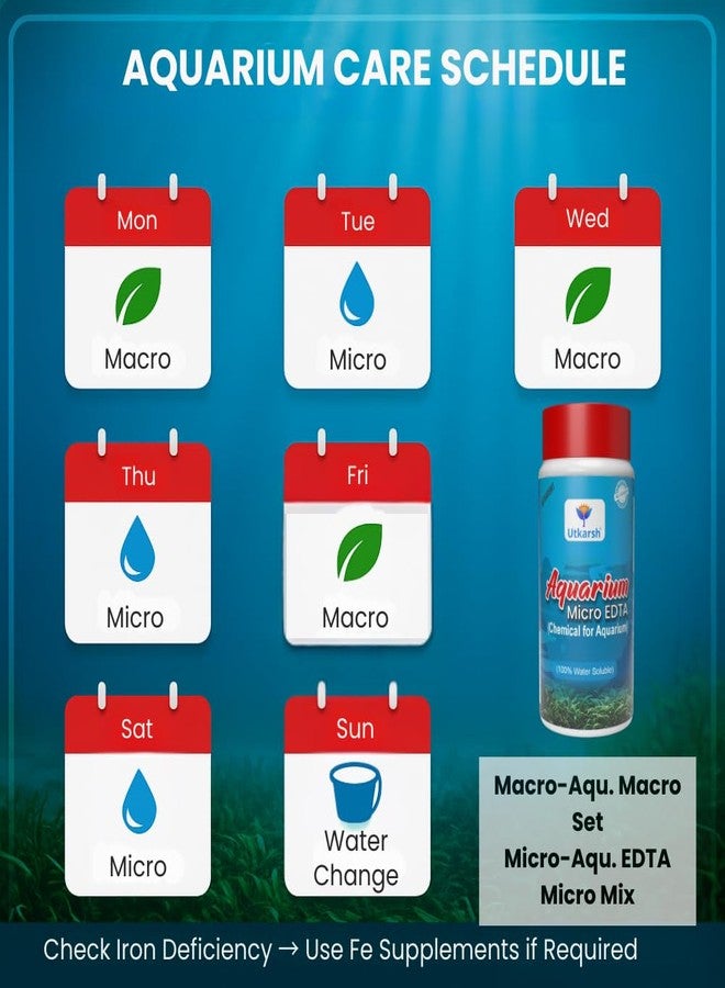 Utkarsh Aquarium EDTA Micro (CSMB) Mix (EDTA Chelated 100% Water Soluble Chemical) Provides Robust Growth to Aquarium Plant, Enhance Nutrient Uptake, Safe & Non-Toxic (250 gm; Pack of 1) - Image 5